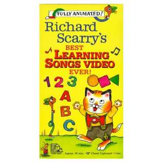 Richard Scarrys Best Learning Songs Video Ever [VHS] Richard Scarry 