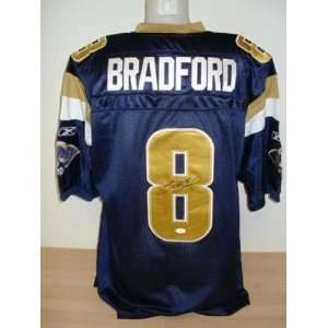Sam Bradford Signed Uniform   Blue JSA   Autographed NFL Jerseys