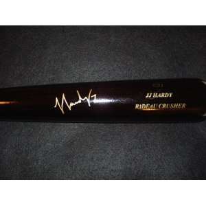 JJ Hardy signed 2009 two toned Sam bat just like he uses in the game 