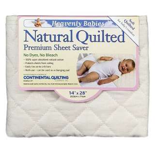 Heavenly Babies Natural Quilted Premium Sheet Saver