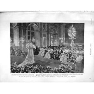   1896 Czar Russia Versailles Recitation Sarah Bernhardt