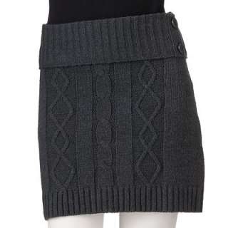 Takeout Cable Knit Sweater Skirt