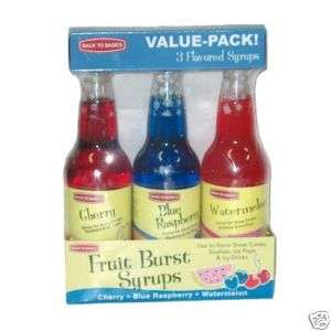 Slushie Express Syrup Fruit Burst Flavors Value 3 Pack  