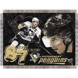 Sidney Crosby Pittsburgh Penguins 48x60 Woven Tapestry Throw Player 