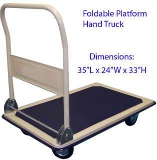660LBS Folding Foldable Platform Hand Truck Utility Folding Truck Cart 