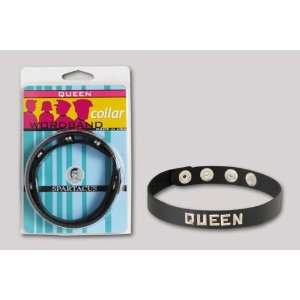  Spartacus Leathers Wordband Collar   QUEEN Health 