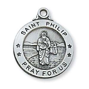 St. Philip Sterling Round Medal