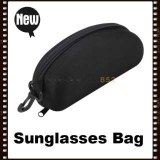 Black Zipper Hard Case Box Glasses Eye glasses Sunglass  