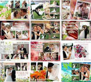 Samples of the Wedding Templates inside