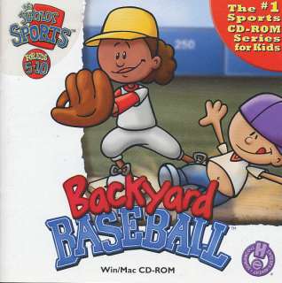   BASEBALL Jr Sports For Kids 5 10 Classic PC & Mac Game NEW CD $2 S&H