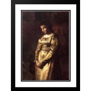  Eakins, Thomas 19x24 Framed and Double Matted Young Girl 