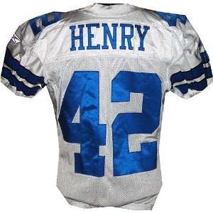  Anthony Henry #42 2008 Home Opener Game Used White Jersey 