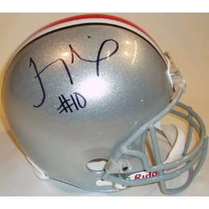 Troy Smith Signed Ohio State Deluxe Full Size Replica Helmet