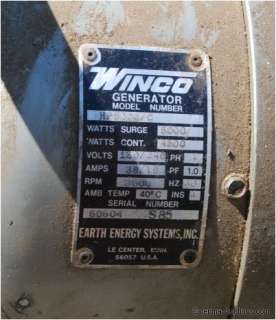 WINCO High Performance HP 5000 Generator  