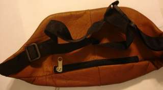 Genuine Brown Leather 40+ Waist Fanny Belt Bag Made in Colombia 