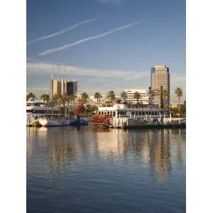  California, Long Beach, Shoreline Village, Marina and City 