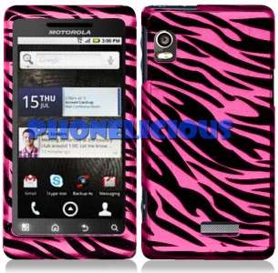 for MOTOROLA DROID 2 Global Case Phone Cover PINK ZEBRA  