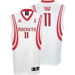 Yao Ming Jersey adidas White Replica #11 Houston Rockets Jersey