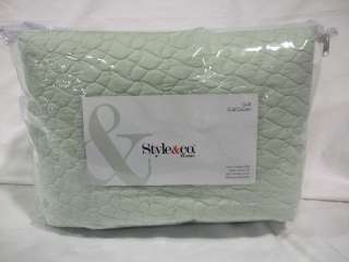STYLE & CO.   Esker Quilted Mist Green Full/Queen Quilt  