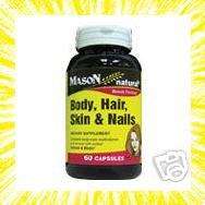 BODY, SKIN, HAIR AND NAILS BY MASON BOTTLE OF 60  