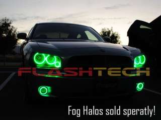 Dodge Charger GREEN Flashtech headlight Halo Halos Eye  