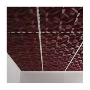 Doric 2 x 2 Ceiling Tile, Drop, Merlot