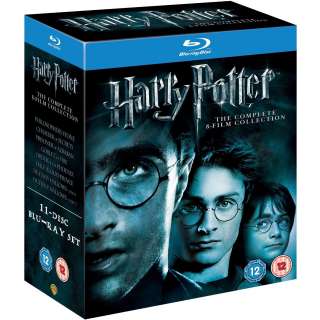 Harry Potter   The Complete 8 Film Blu Ray Collection New 