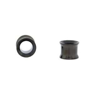  Black Metal Ear Plugs; Earring Plugs; 2 gauge; Sold in 