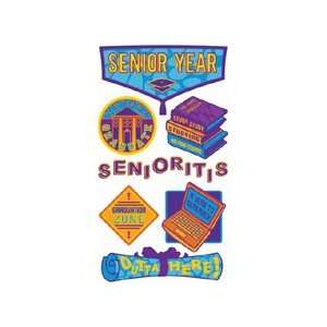  Senior Year Metallic Stickers