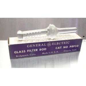  Vintage NOS GE Glass Filter Rod with Box