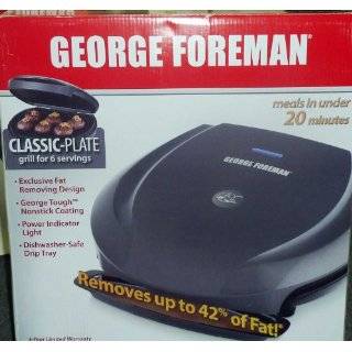 GEORGE FOREMAN GRILL FOR 6 SERVINGS, CLASSIC PLATE