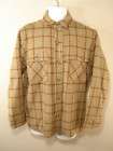 Vtg WOOLRICH Wool Plaid Button down Hunting Jacket M