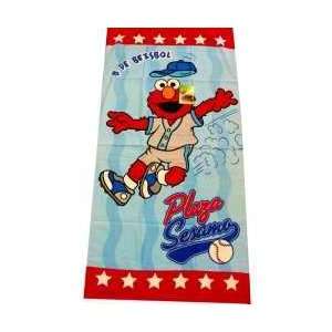  Seasme Street Elmo All Stars Beach Towel 30 x 60 100% 