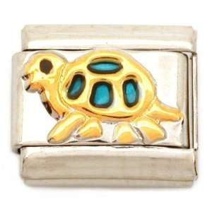  Enamel Turtle Italian Charm Stainless Steel 9mm Jewelry