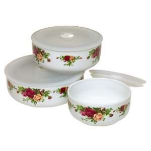   Old Country Roses Ceramic Store and Serve Bowls