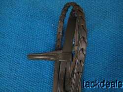 New Dark Brown English Leather Horse Bridle & Reins  