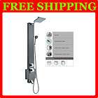 hot stainless steel shower panel tower rainfall overhead spa tub