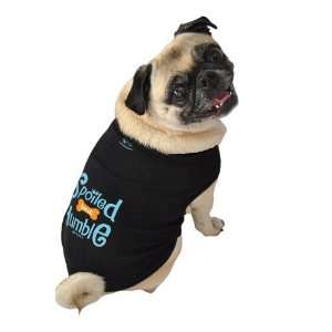   Dog Tank Top, Spoiled But Humble, Black, Extra Large