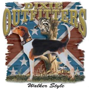 Dixie Rebel Dogs Coon Hunting  WALKER STYLE   