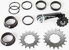 single speed hub conversion kit w spacers and cogs expedited