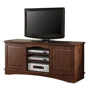  60 Media Storage Wood TV Console   Traditional Brown By 