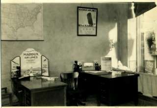 Maddux Airlines Office Interior. circa 1920s. Posters  