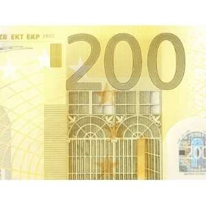  Foreign Currency of Two Hundred Euro Banknote Photographic 