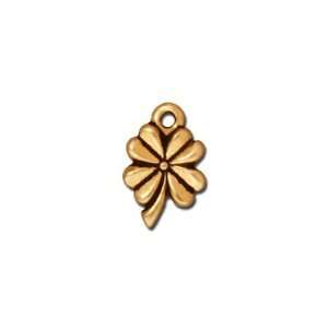  11mm Antique Gold 4 Leaf Clover Charm by TierraCast Arts 
