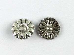 30PCS Tibetan silver sunflower button beads  
