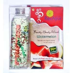 RevAyur Fruity Body Wash   Watermelon 185ml (Naturally Cool, Fresh 