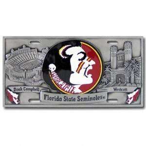  Florida State Seminoles 3 D License Plate Sports 