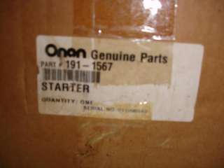 This is a John Deere mower Onan 18HP brand new starter in original box 