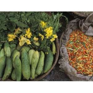  Vegetables for Sale at a Market in Phnom Penh, Cambodia 