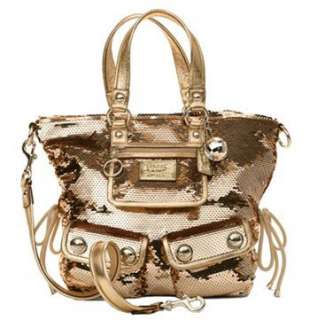   Edition Sequin Spotlight Pocket Shoulder Bag Purse 15383 Gold Shoes